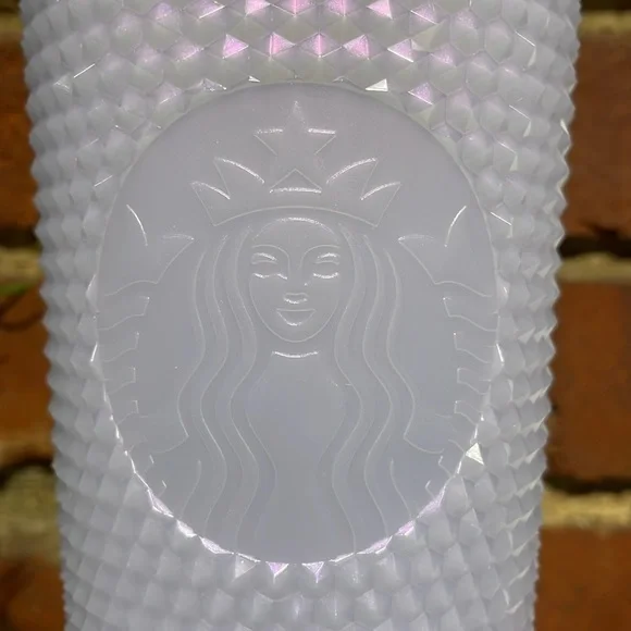 Starbucks Iridescent Icy White/ Lavender Studded Tumbler 24oz - Picture 5 of 5